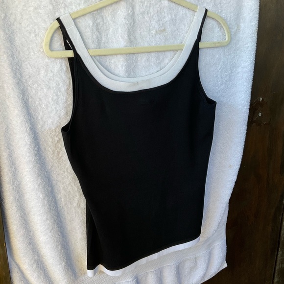 Chico’s Apparel Doubletime Sleeveless Knit Black/White; NWT; 1 - Picture 4 of 11
